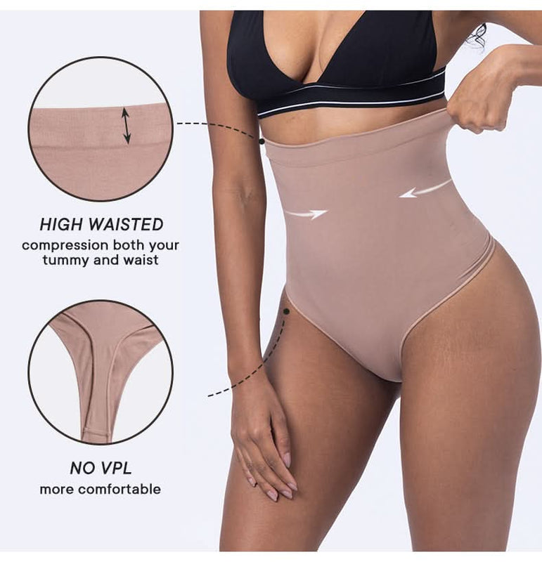 High Waisted Tummy Control Thongs