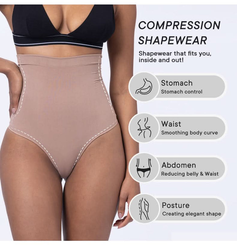 High Waisted Tummy Control Thongs