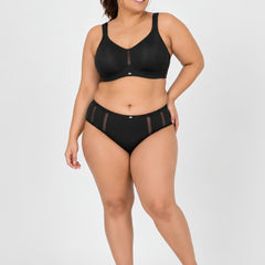 Full Coverage Minimizer Bra with No-Show Cups