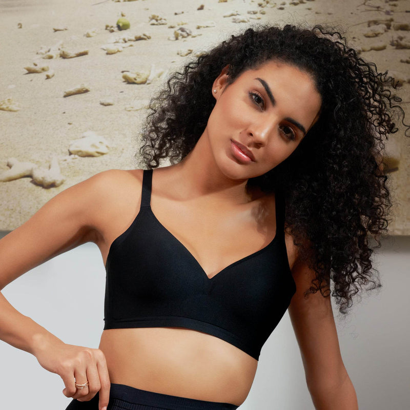 SOIE Woman - Padded Non wired Medium Coverage Seamless T-shirt Bra - Bonded Bra -for Women