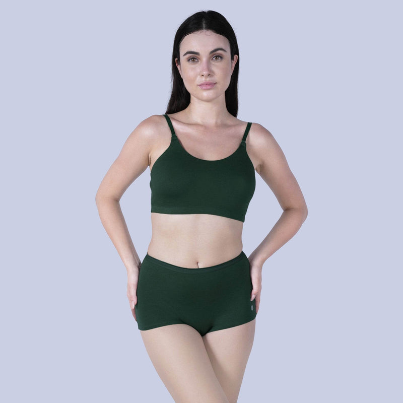 SOIE Woman - Seamless Cloud Soft Slip-on Lounge Bra with Detachable Straps - Bra -for Women
