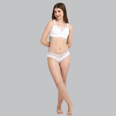 SOIE Woman - Full Coverage Padded Non Wired Bra With Lace Detailing - Bra -for Women