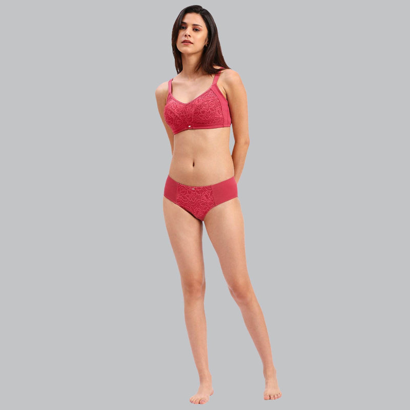 SOIE Woman - High Waist Full Coverage Lace Panty - Panty -for Women