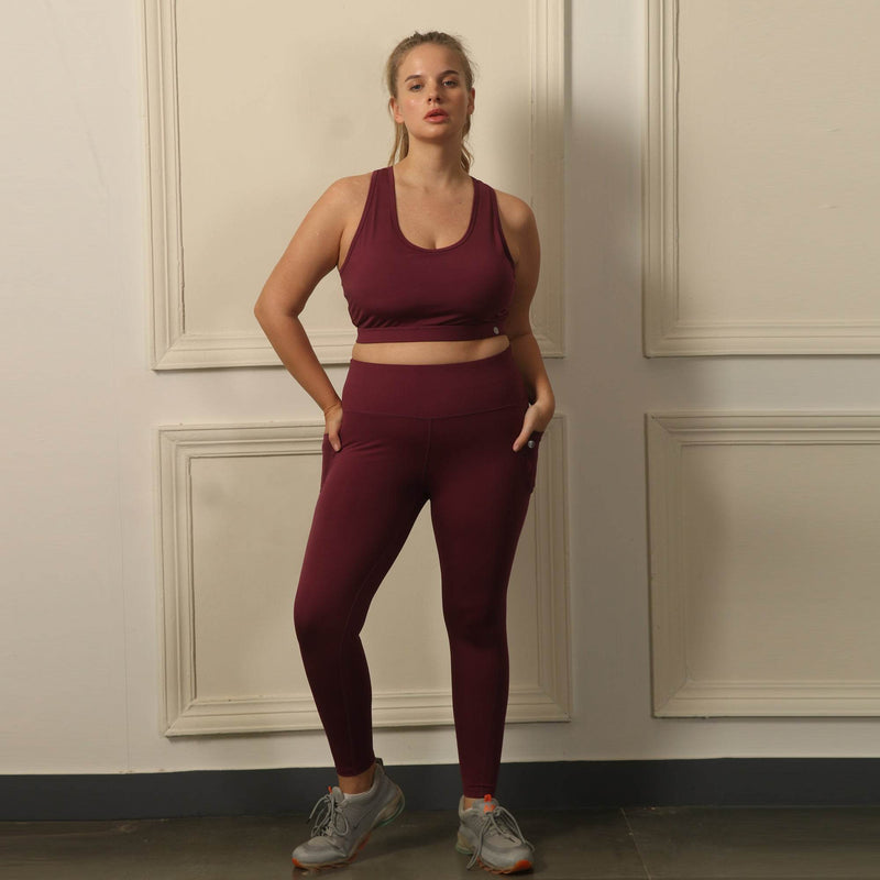 SOIE Woman - Quick-Dry Sports Bra & High Waist Legging Set - Athleisure Set -for Women