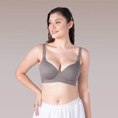 SOIE Woman - Padded Full Coverage Seamless T-shirt Bra with Invisible Flexi Underwire - Bonded Bra -for Women