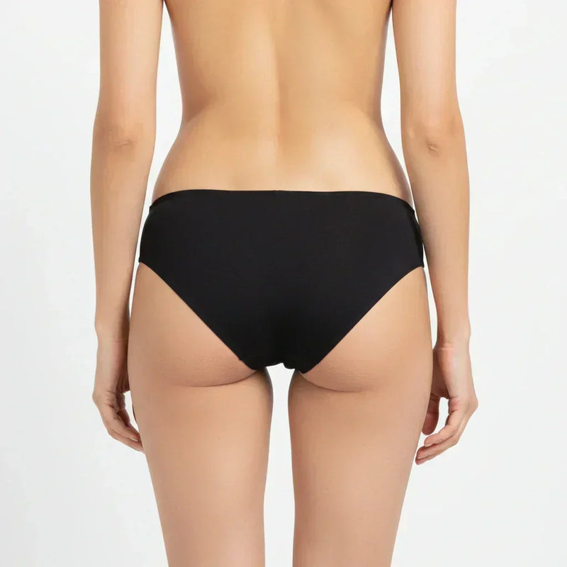 Bamboo Fabric Low Waist Underwear | Red and Black | Pack of 2