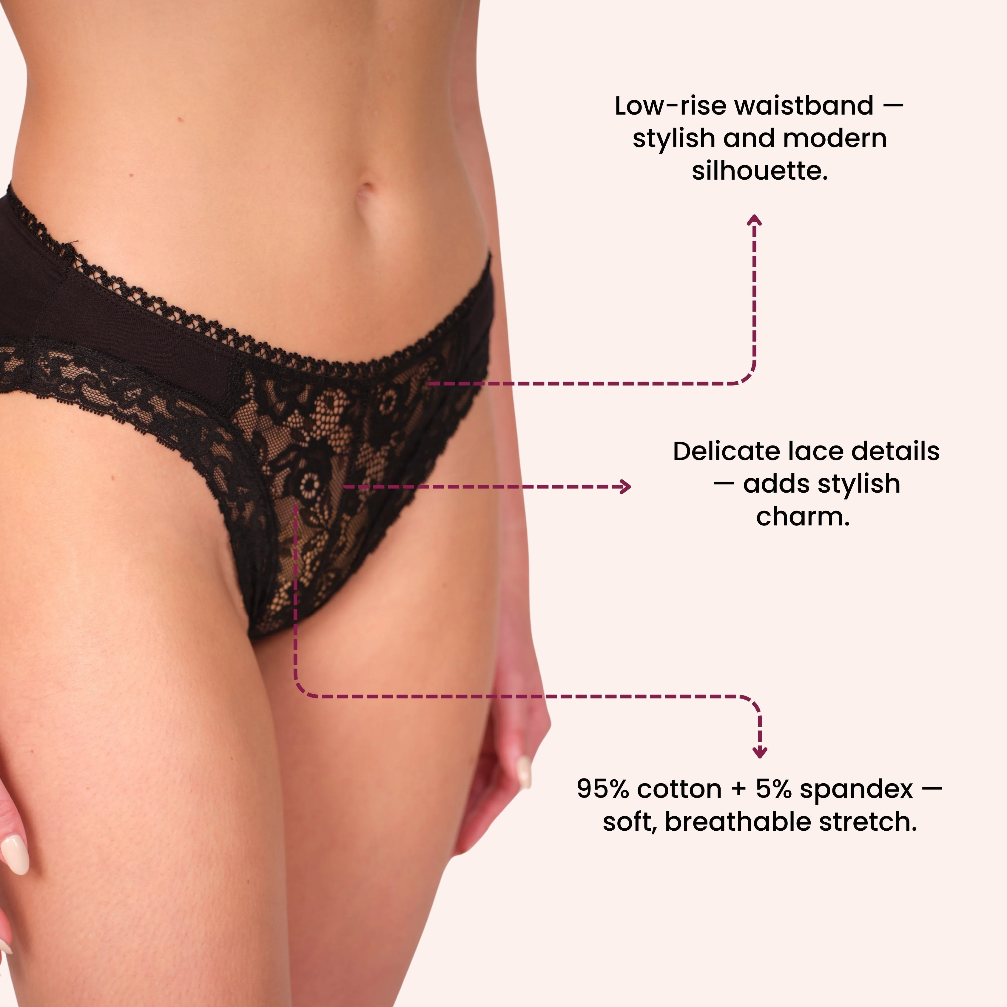 High Waist Bikini (With Lace)