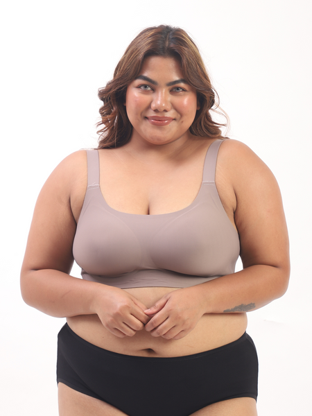 Luna – Wireless Full Coverage Everyday Bra in Gray