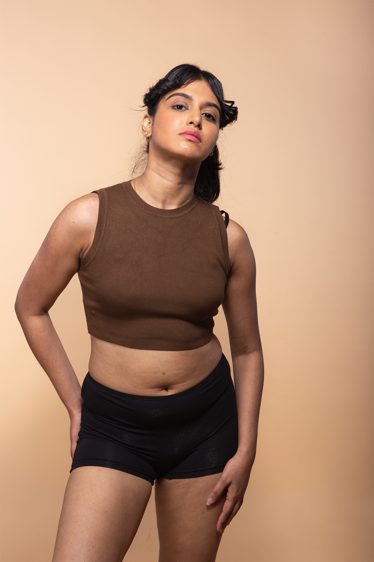 Modal fabric underwear – Tilt black boyshorts for women, leak proof gusset.