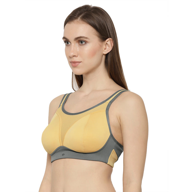 Medium Impact Lightly Padded Non Wired Extreme Coverage Sports Bra