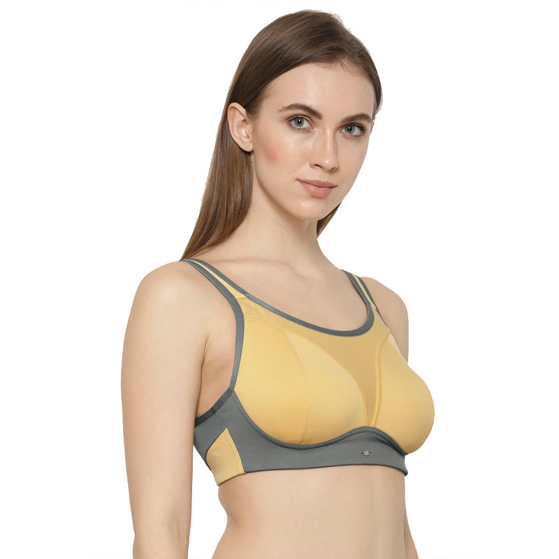 Medium Impact Lightly Padded Non Wired Extreme Coverage Sports Bra