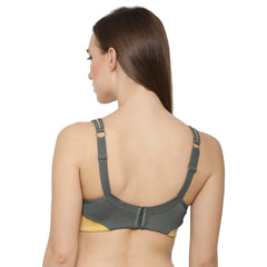 Medium Impact Lightly Padded Non Wired Extreme Coverage Sports Bra