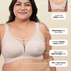 Beige Minimiser Bra