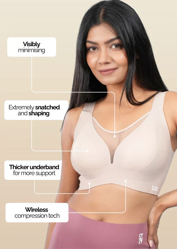 Beige Minimiser Bra
