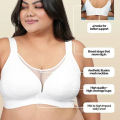 White Minimiser Bra - 2 Pack