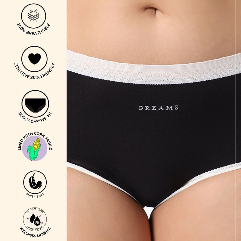 Bundles - Corn Bae Full Coverage Boy Shorts Soft Plant Based Lacy Underwear