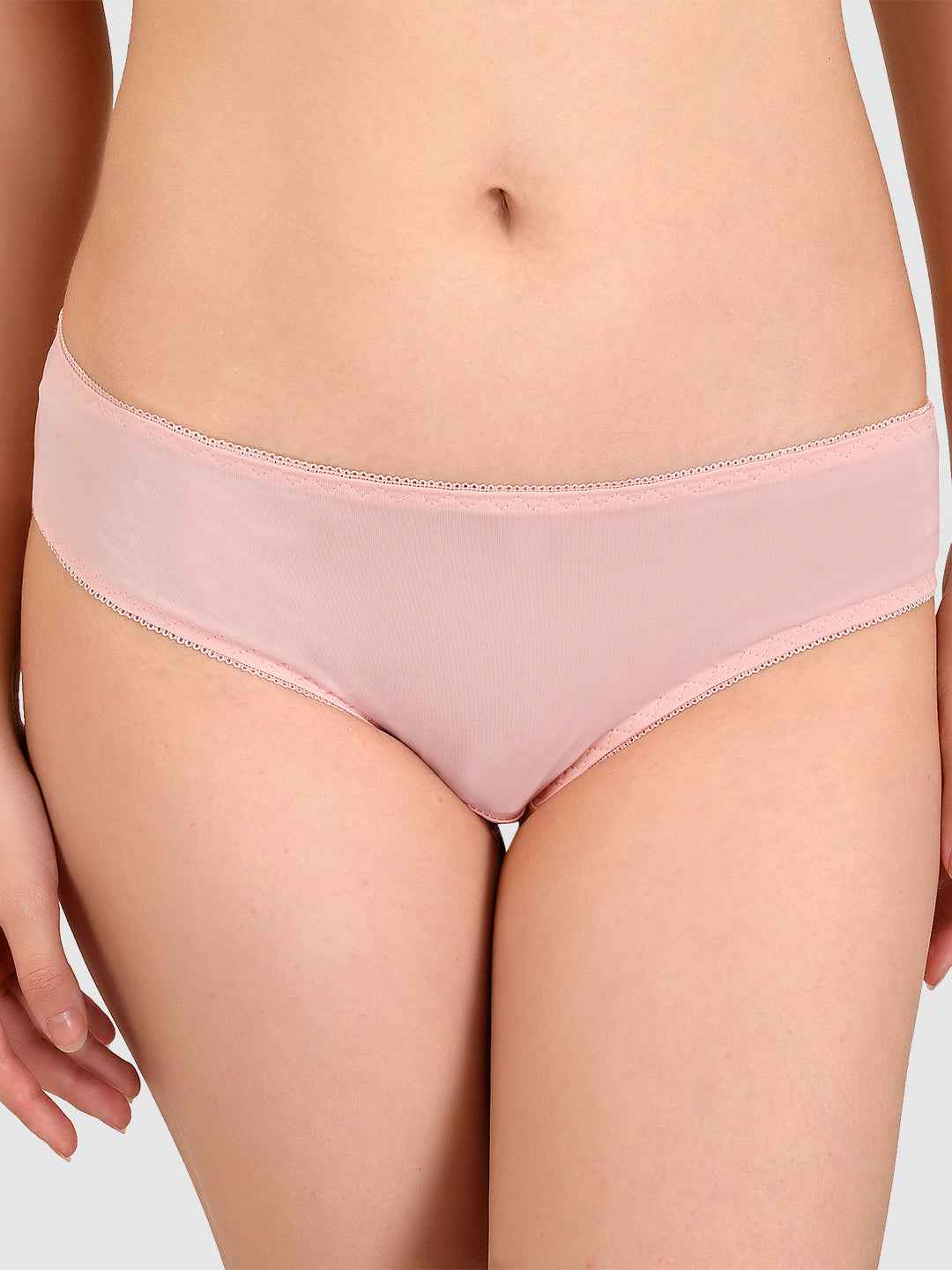 Women Peach Parisian Cut Heavily Padded Push up Lingerie Set