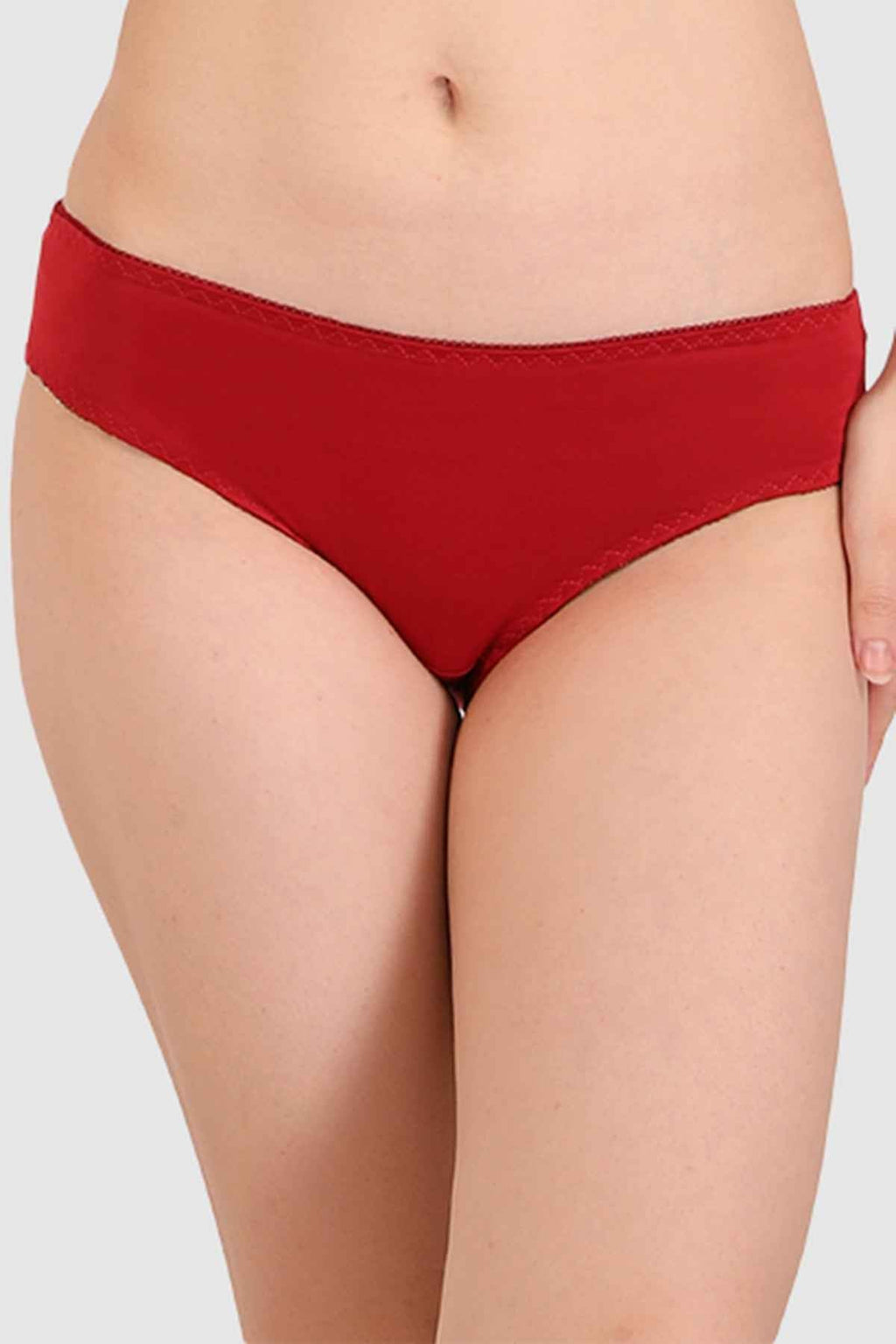 Women Maroon Parisian Cut Heavily Padded Push up Lingerie Set