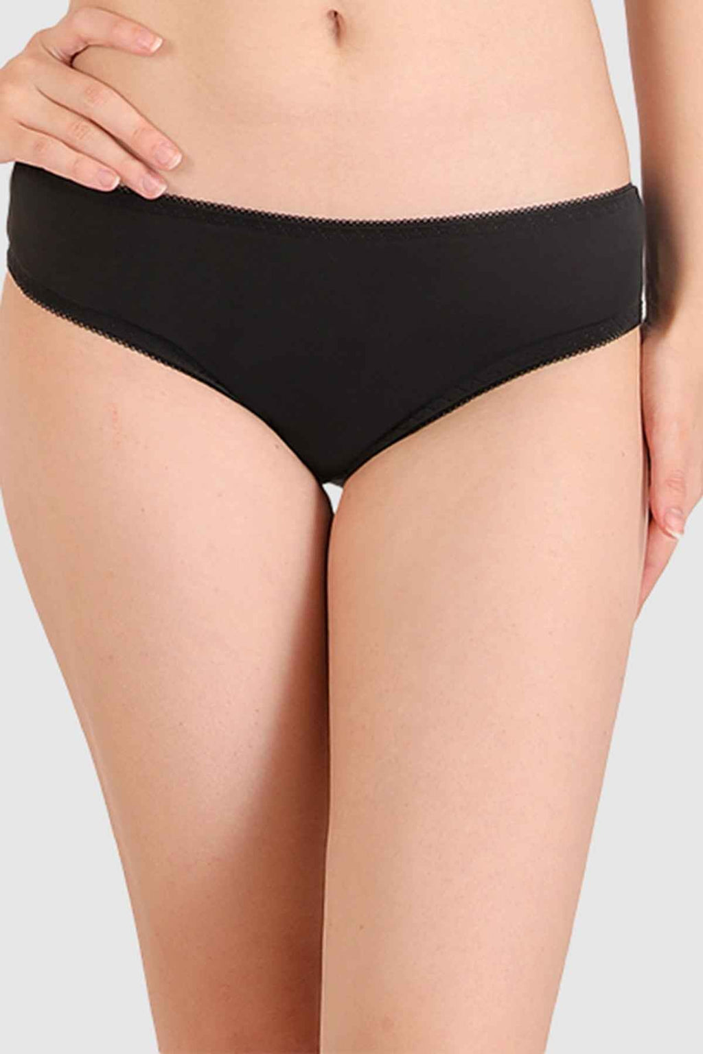 Women Black Parisian Cut Heavily Padded Push up Lingerie Set