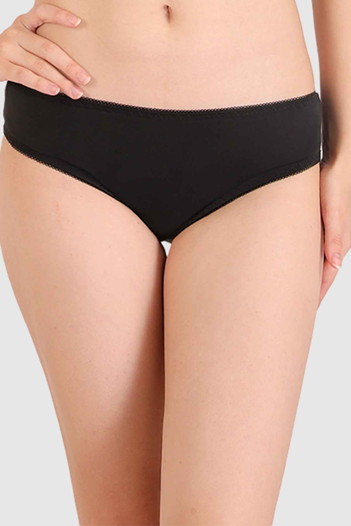 Women Black Parisian Cut Heavily Padded Push up Lingerie Set