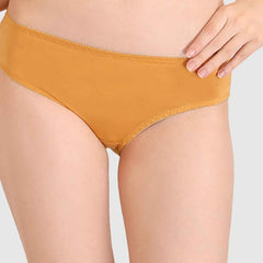 Women Mustard Parisian Cut Heavily Padded Push up Lingerie Set