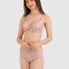 Women-Mauve-Parisian-Cut-Heavily-Padded-Push-up-Lingerie-Set