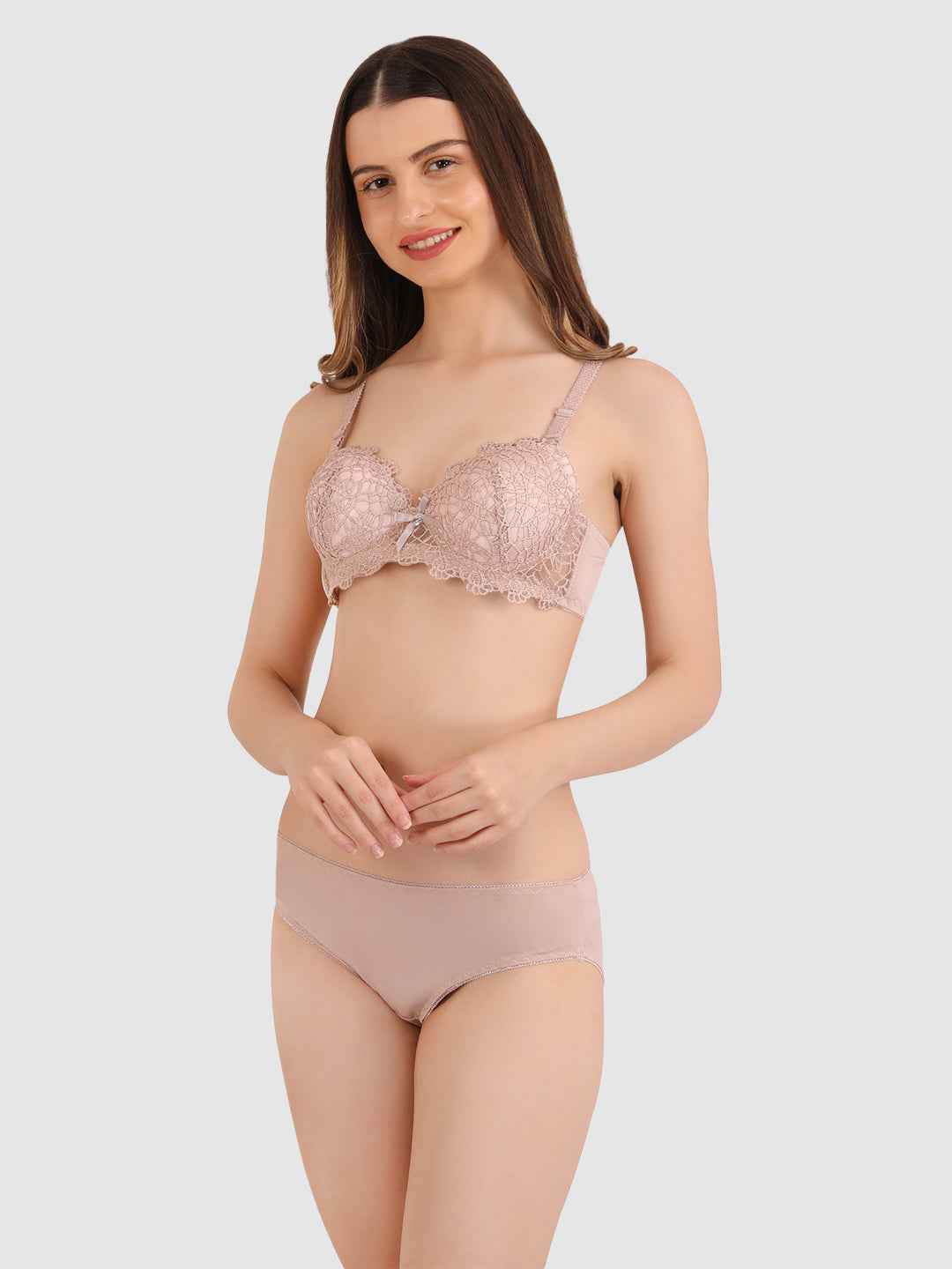 Women-Mauve-Parisian-Cut-Heavily-Padded-Push-up-Lingerie-Set