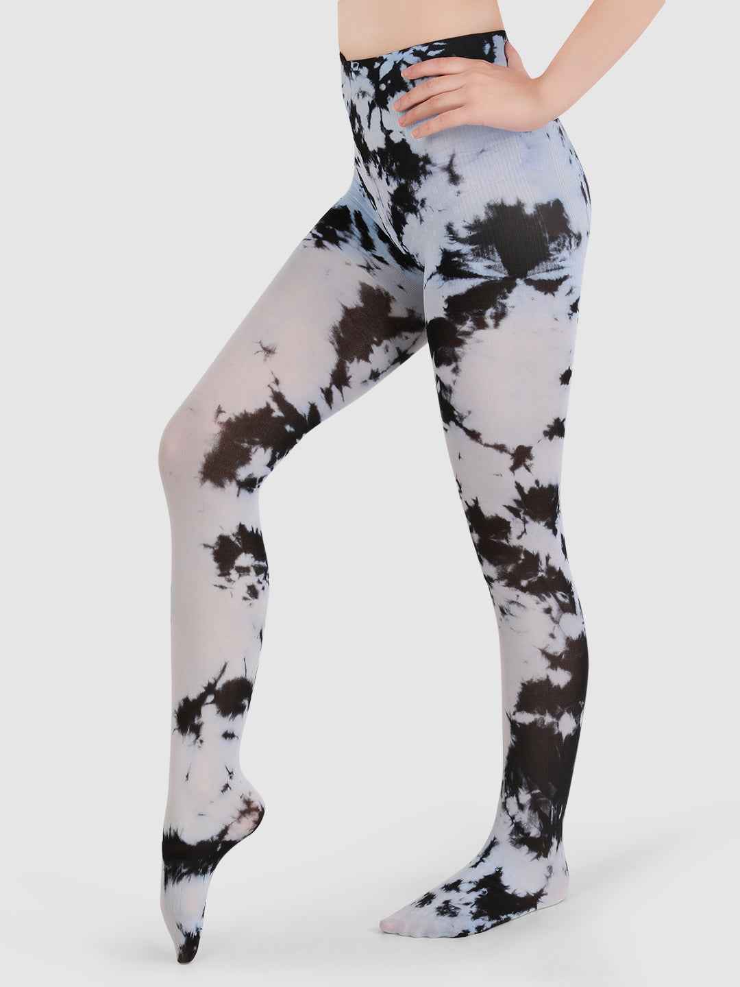 Women Self Design Semi-Sheer Pantyhose Stockings