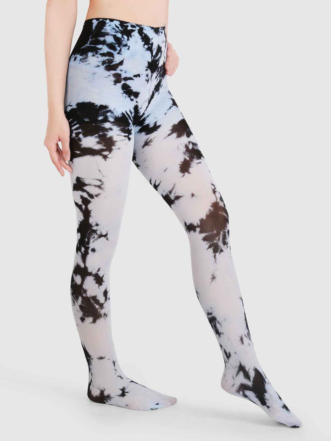 Women Self Design Semi-Sheer Pantyhose Stockings