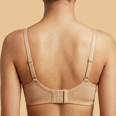MAROON Find My Skin Tone Seamless Non-Padded T-Shirt Cloud Soft Lift Active Stretch Women Everyday Bra. Caramel