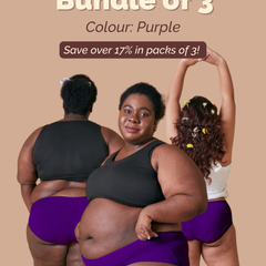 Merlot Purple Modal Fabric Underwear Bundle of 3 | Tilt Intimates