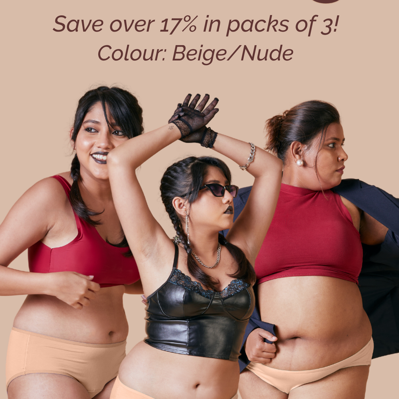 Latte Modal Fabric Underwear Bundle of 3  | Tilt Intimates
