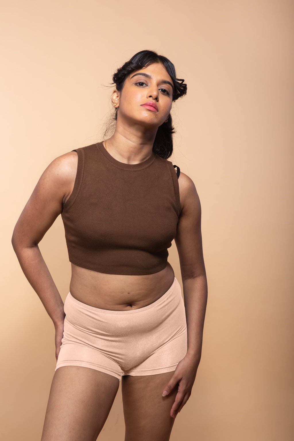 Beige | Modal Fabric Boyshorts Underwear for Women | Tilt Intimates