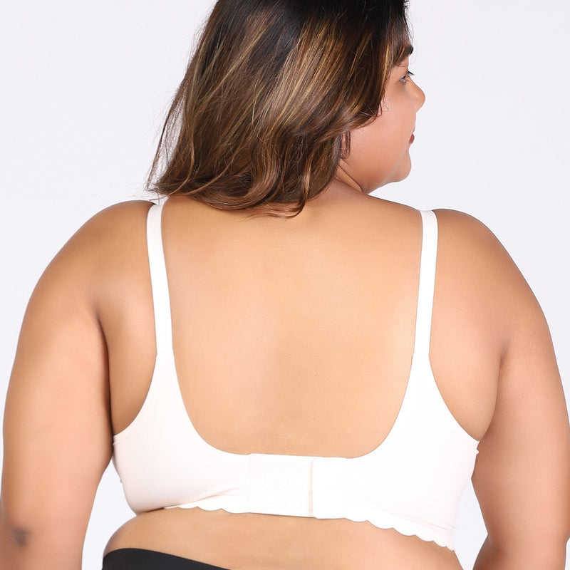 MamaEase Seamless Wirefree Padded Nursing Bra Beige