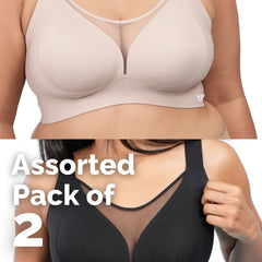 Minimiser Bra - Assorted 2 Pack