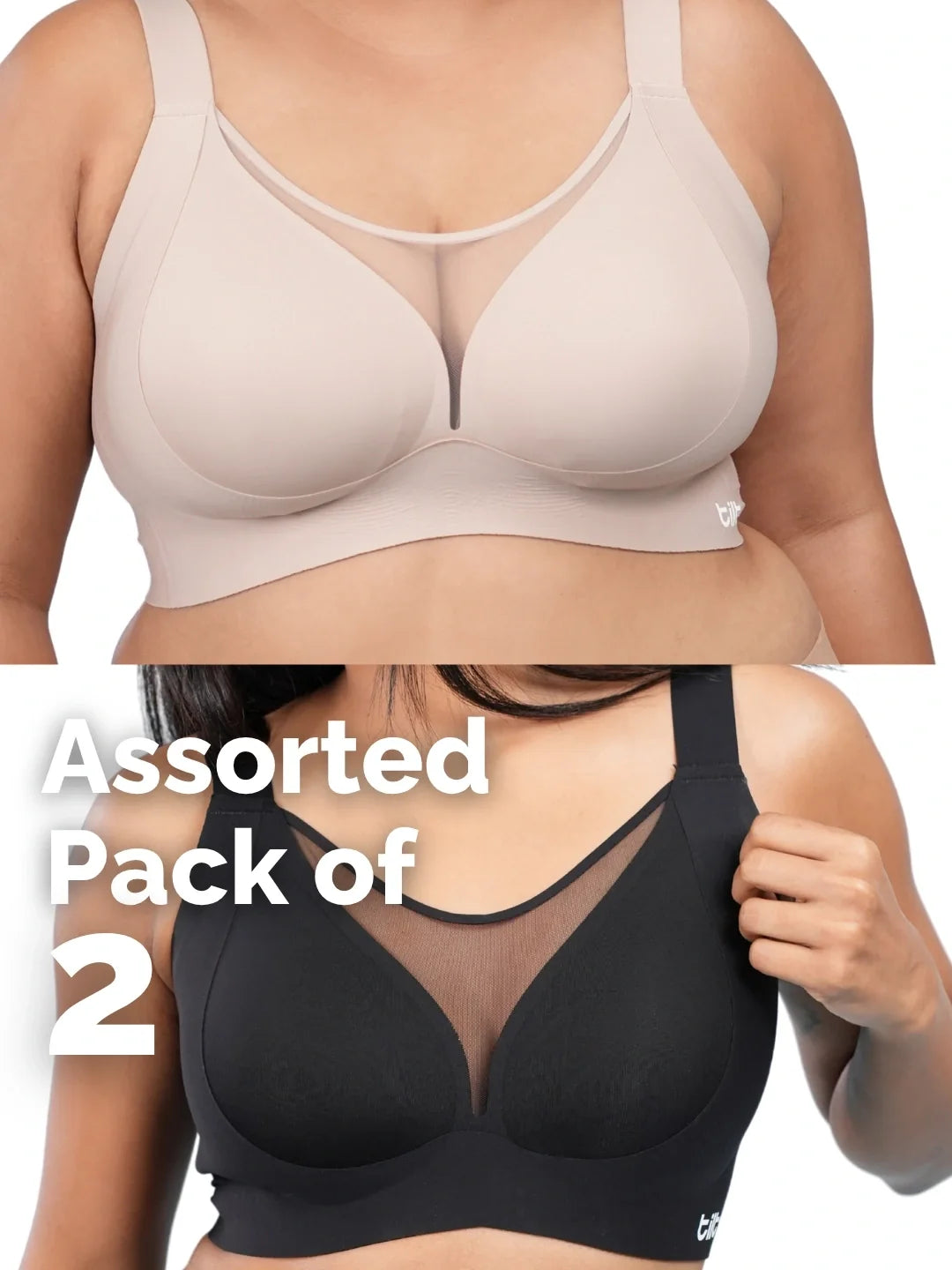 Minimiser Bra - Assorted 2 Pack
