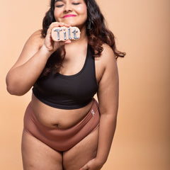 Seamless panties for women – Tilt Guláb rose gold underwear with leak proof gusset.