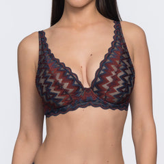 Eloise lace bralette side profile – fashionable bra ladies full coverage lace by YOBO
