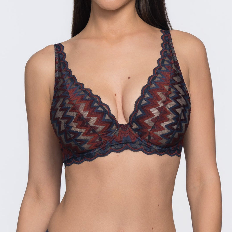 Eloise lace bralette side profile – fashionable bra ladies full coverage lace by YOBO