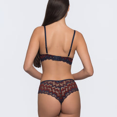 YOBO Eloise blue-maroon matching brief lifestyle – best comfortable women's underwear India