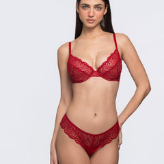 Fabienne matching brief - Cherry Red