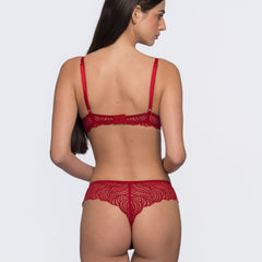 Fabienne matching brief - Cherry Red