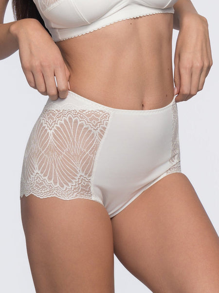 High-waist classic matching brief - Ivory