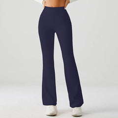 Moon Navy High Rise Flare Yoga Pants