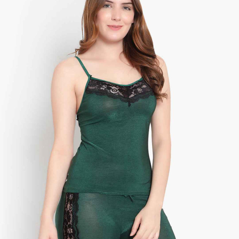 Women Black Net 2 pices Baby Dolls Nightwear Set