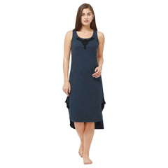 SOIE Woman - High-low sleeveless nighty - -for Women