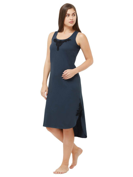 SOIE Woman - High-low sleeveless nighty - -for Women
