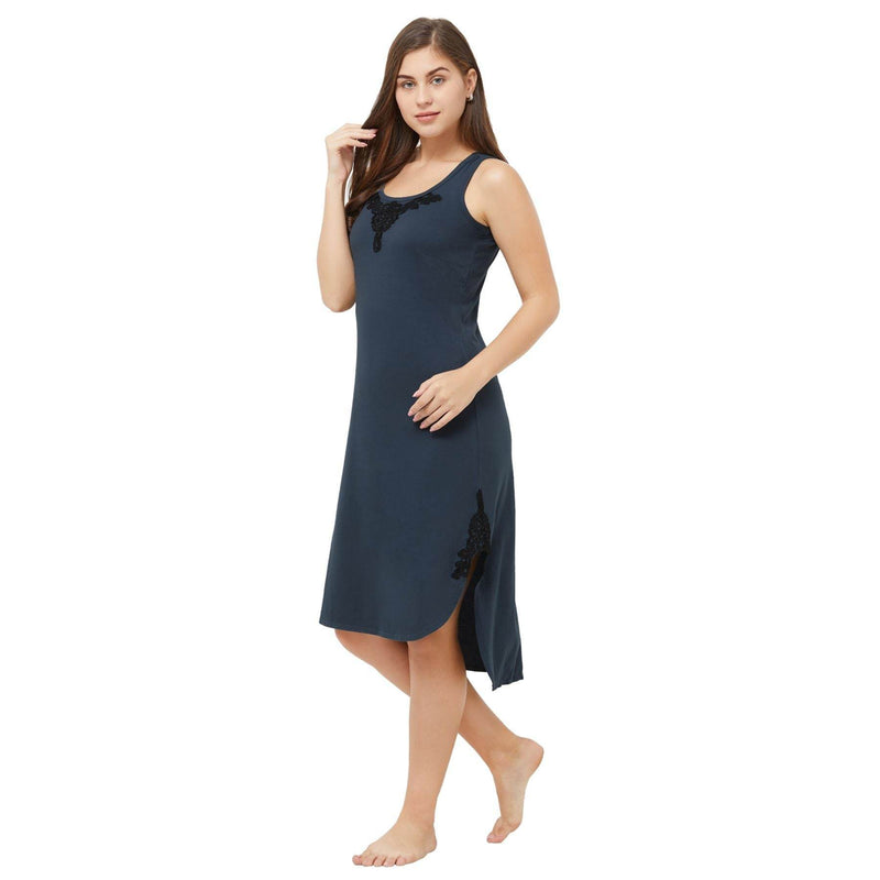 SOIE Woman - High-low sleeveless nighty - -for Women