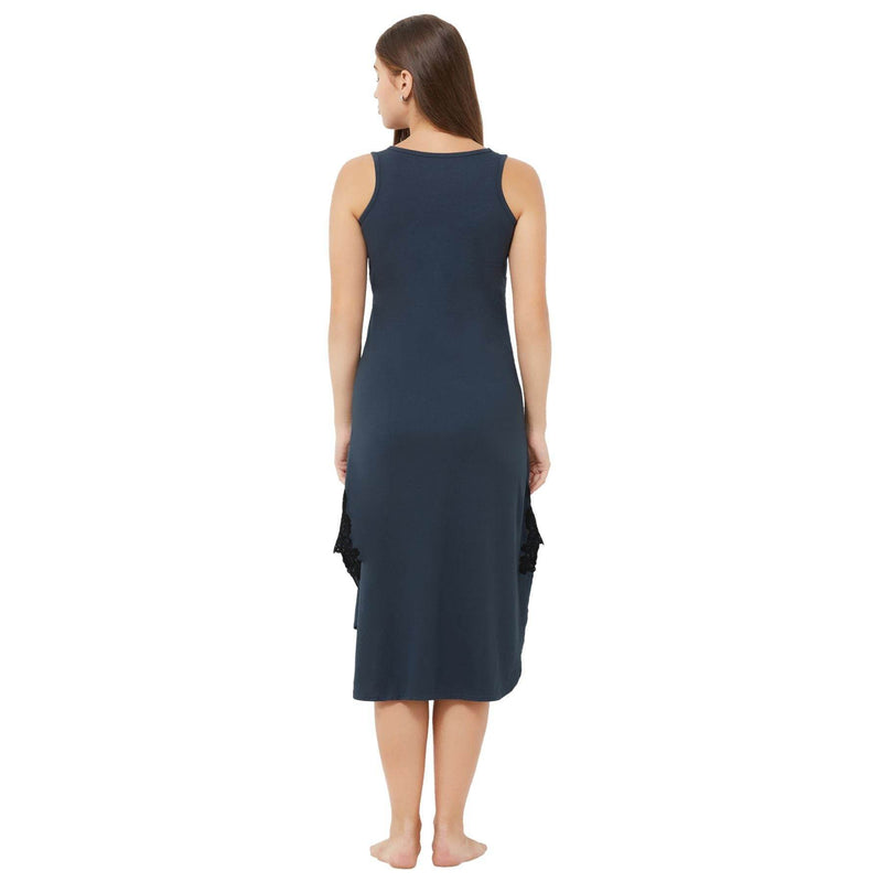 SOIE Woman - High-low sleeveless nighty - -for Women