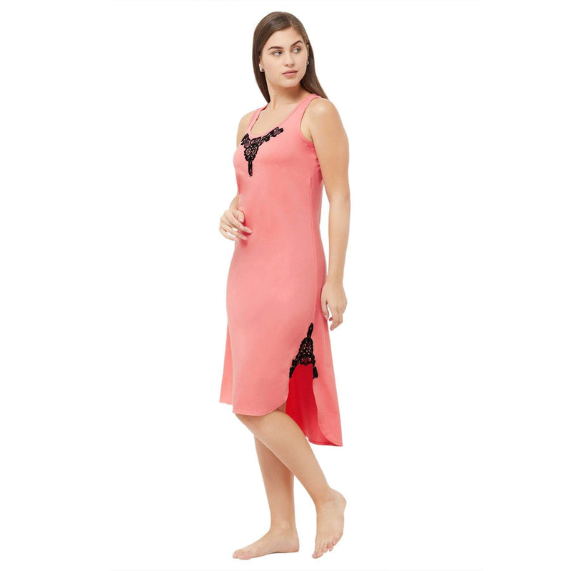 SOIE Woman - High-low sleeveless nighty - -for Women